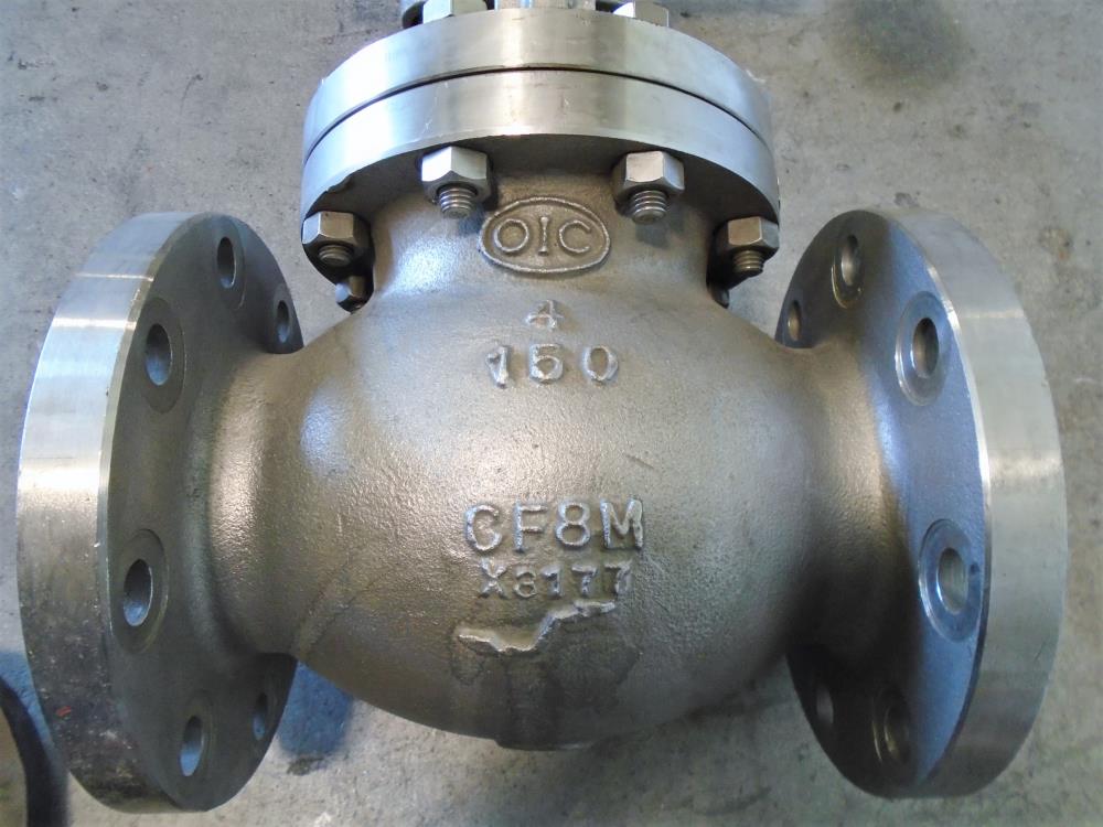 OIC 4" 150# CF8M Globe Valve, Fig# S 152